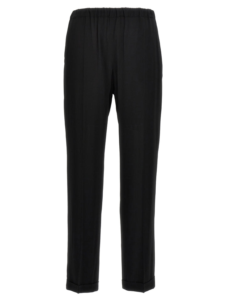 Crepe Georgette Pants Black