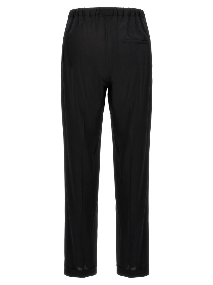 Crepe Georgette Pants Black