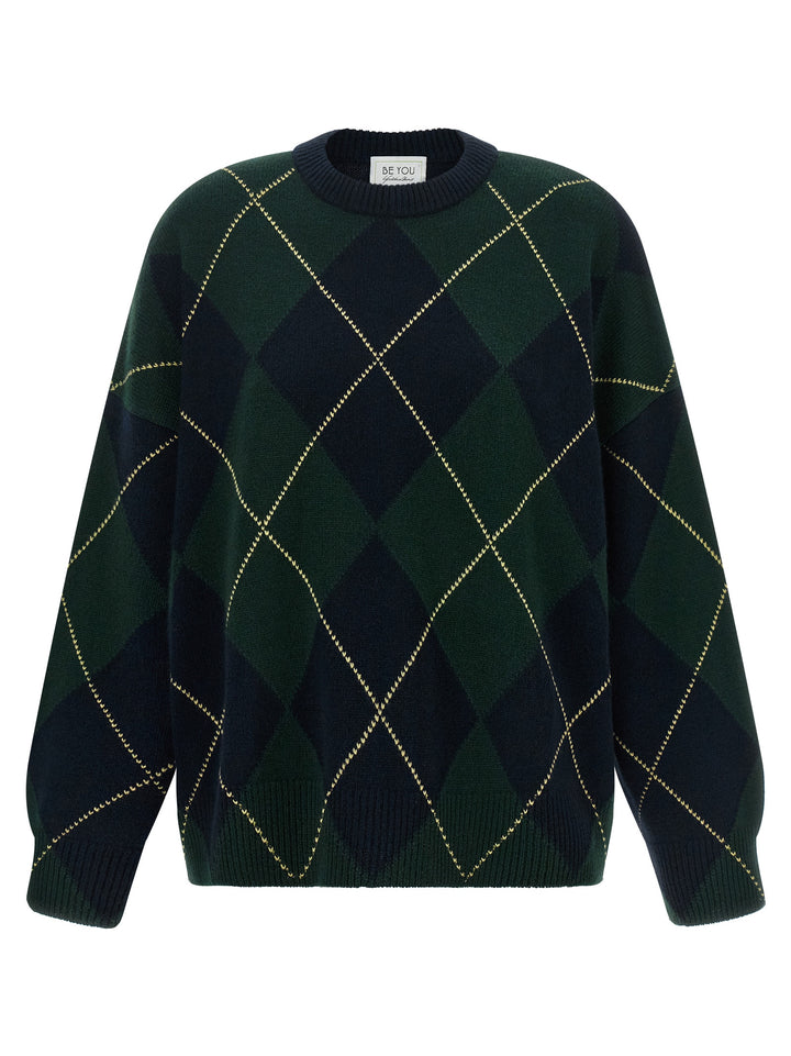 Be You Diamond-Shaped Crew Neck Sweater Sweaters and Cardigans - Multicolor | f8eff5a1f527c19cddf1a3fb03ea85a433825e32