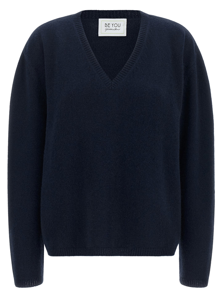Be You V-Neck Sweater Sweaters and Cardigans - Blue | 46a0ff37f0fa775b0a27efb040a034d9b577a628