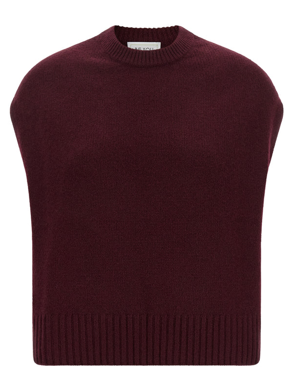 9040 Gilet Bordeaux