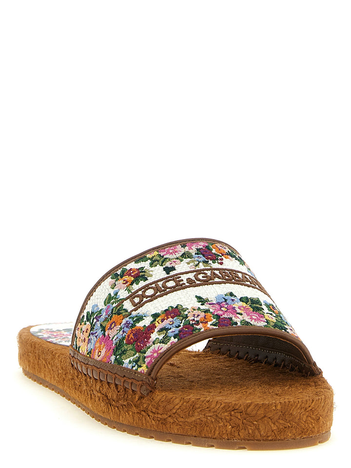 Dolce & Gabbana Cross-Stitch Espadrilles Sandals - Multicolor | 97ba1a076d9dd4ef2158cca81e3267aa65369747