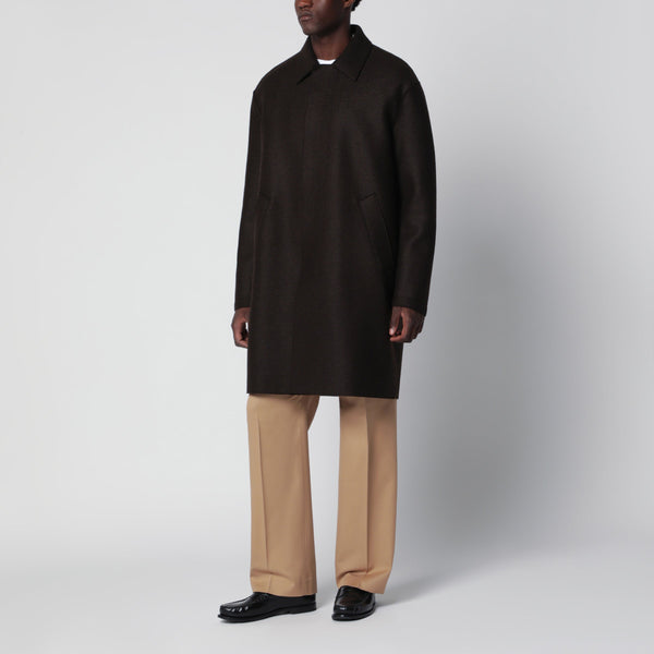 Dark Brown Wool Coat
