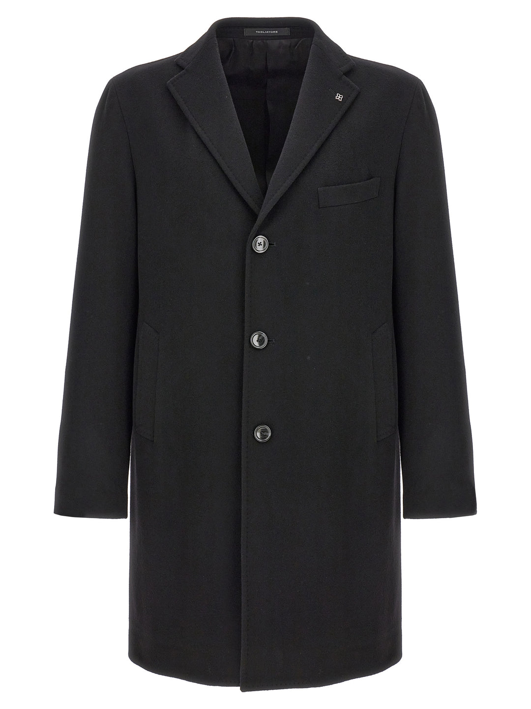 Single-Breasted Coat Coats, Trench Coats Black