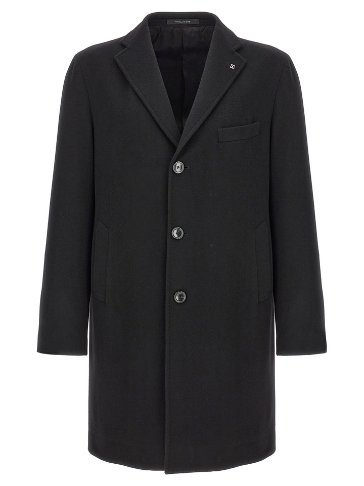 Single-Breasted Coat Coats, Trench Coats Black