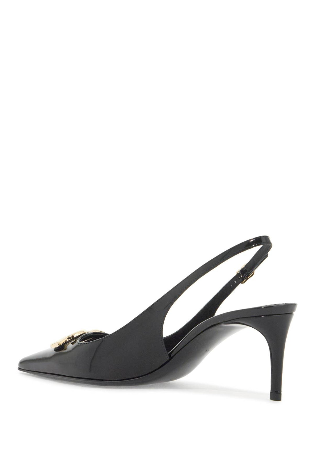 Décolleté Slingback In Pelle Lucida