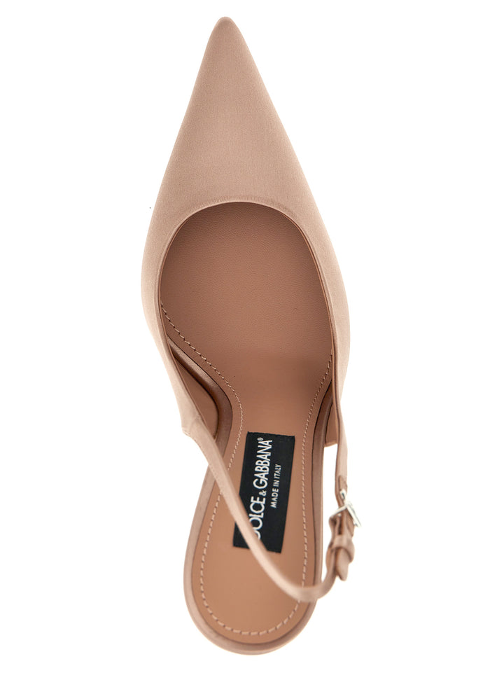 Dolce & Gabbana Satin Slingbacks Pumps - Pink | 09fc90b6bfdde9aaf8b0ace2c01e19ac43a90747
