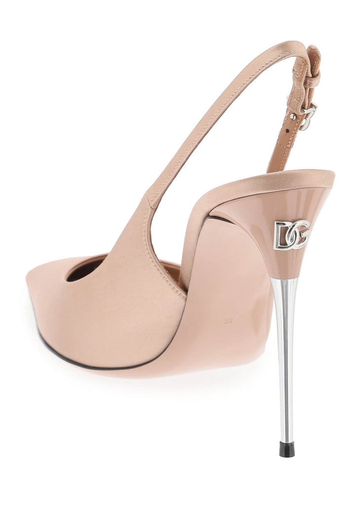 Decolleté Slingback In Raso