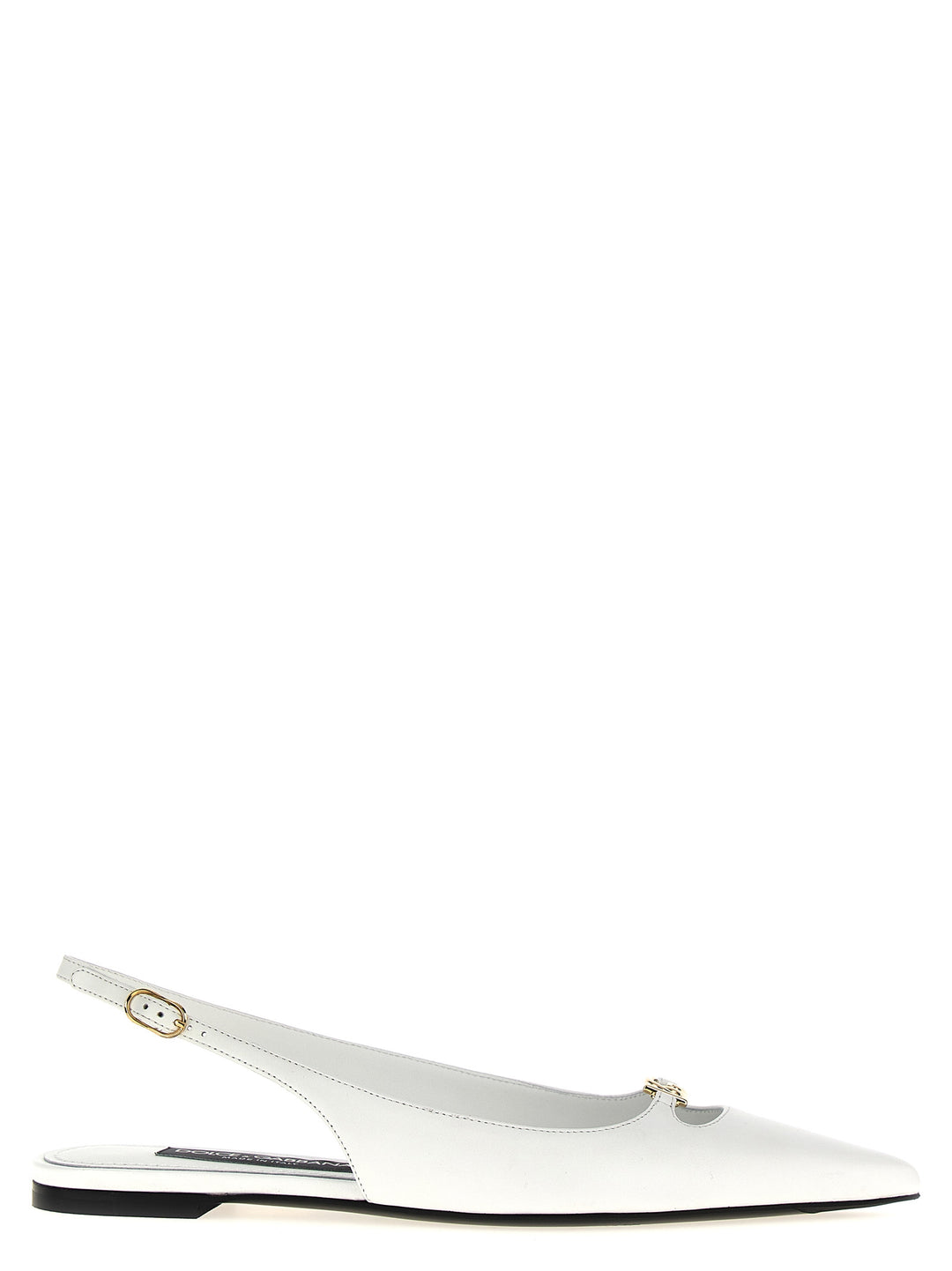 Lollo Flat Shoes White