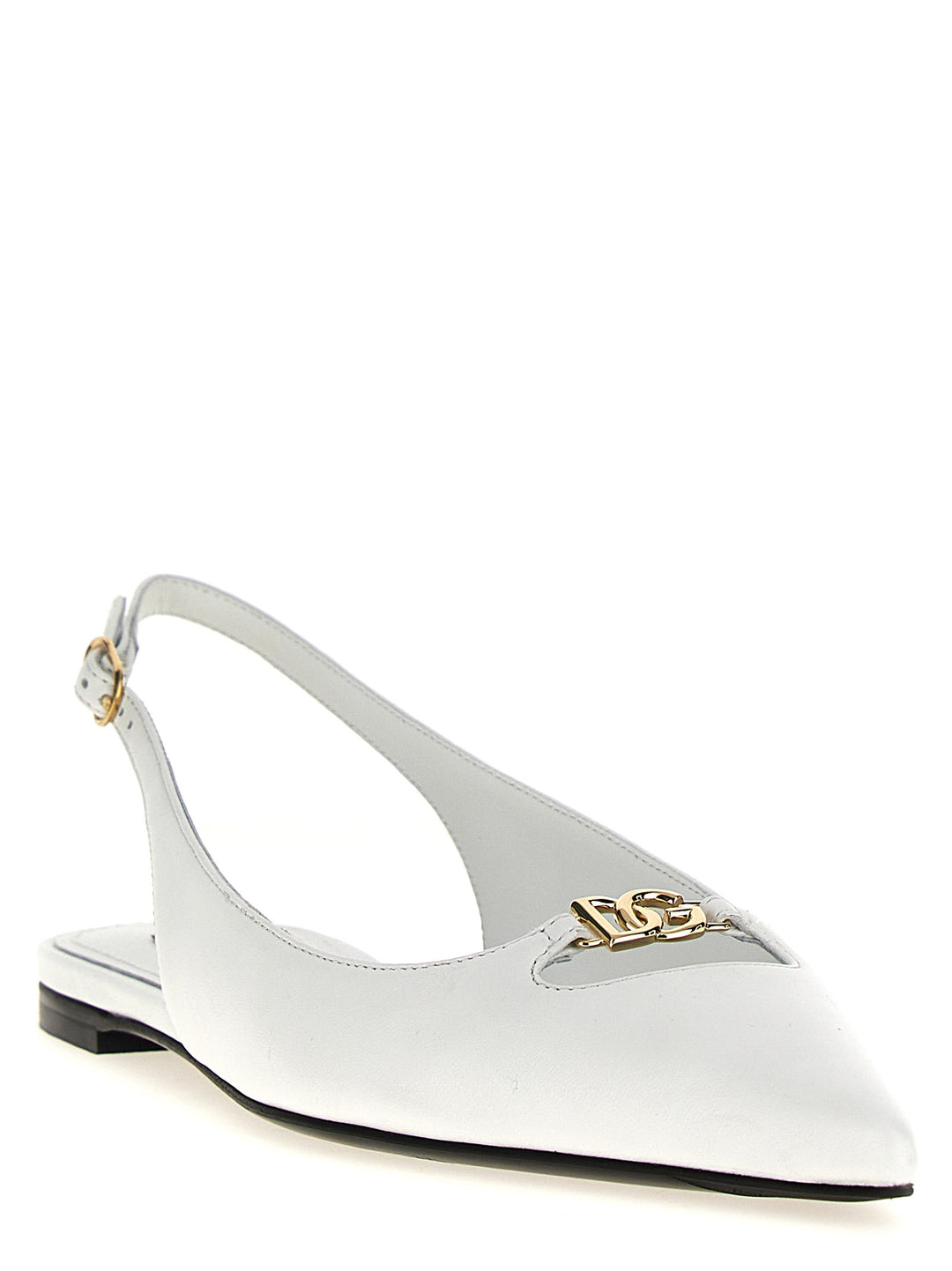 Lollo Flat Shoes White