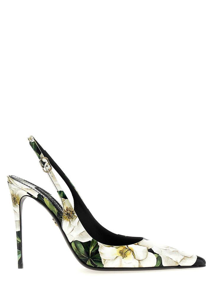 Floral Slingback Pumps Multicolor