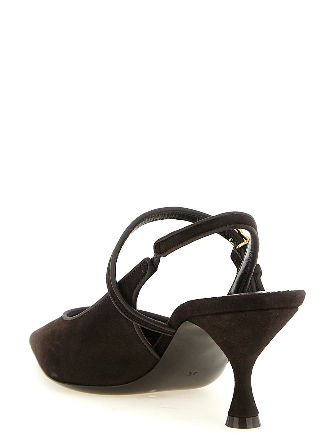 Dolce & Gabbana Suede Slingbacks Pumps - Brown | 0ea044d5619f2ec7656d1db6afed337c04785a53