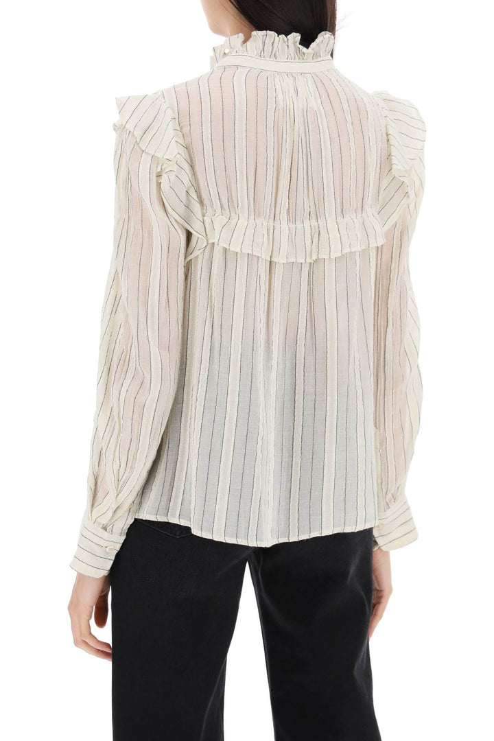 Blusa In Cotone Gessato Idety