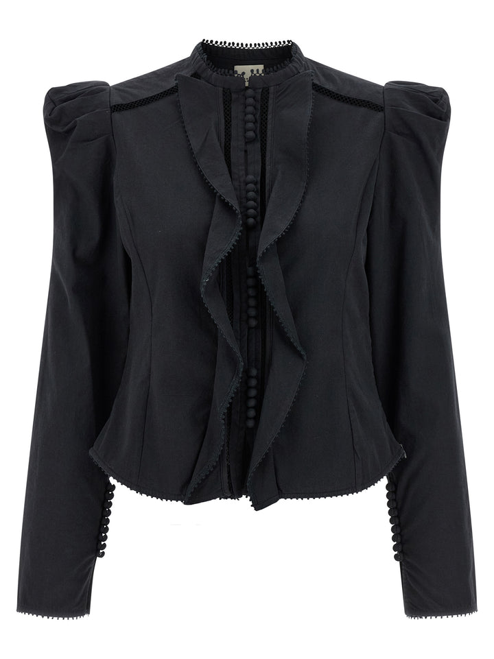 Isabel Marant Calina Shirt and Blouse - Black | 44baa14343570c99b34c739db8540d7a367e279c