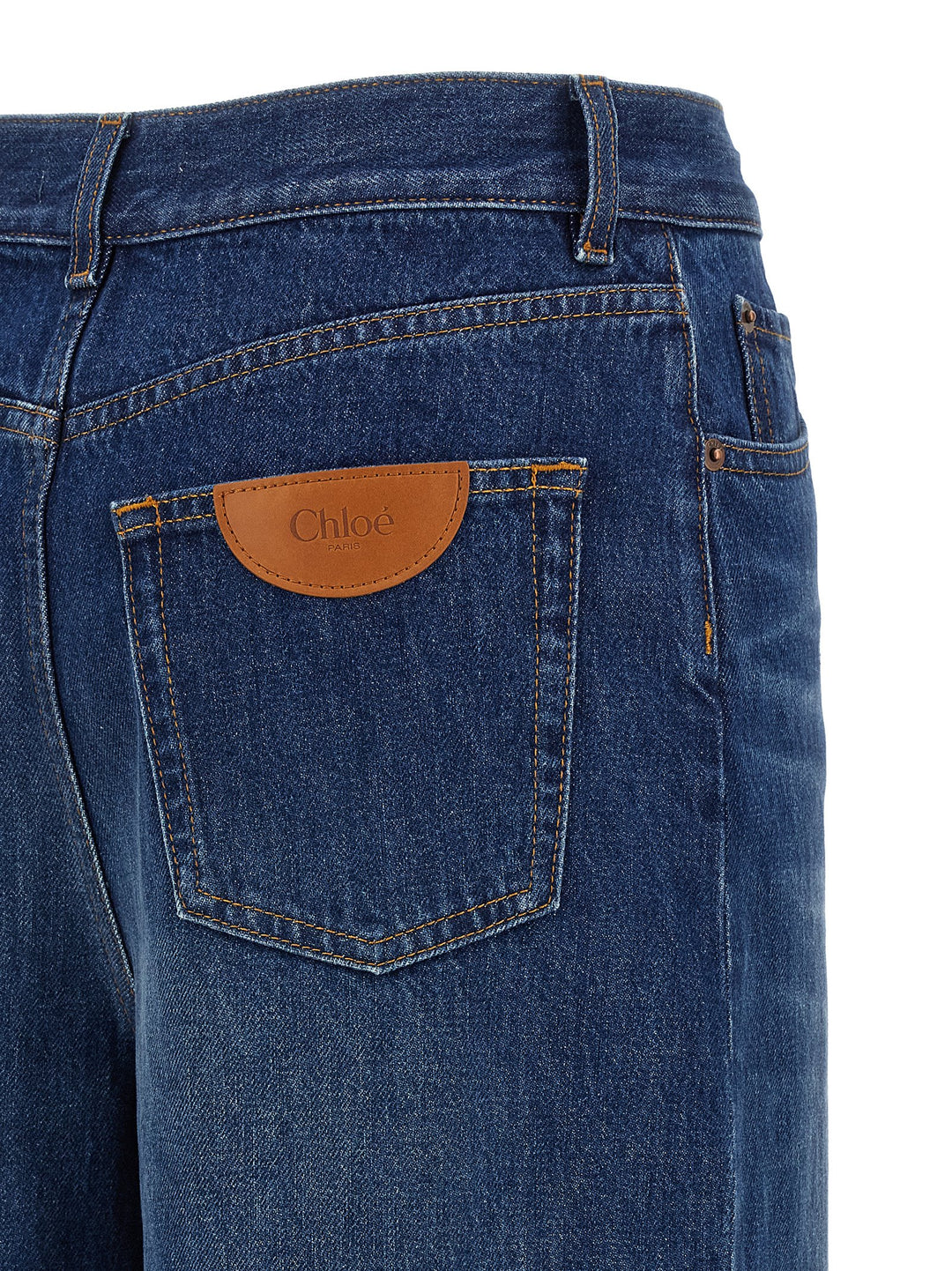 Chloé High Waist Jeans - Blue | c01bb780ec08201b9216633933a3a6db9161c33d