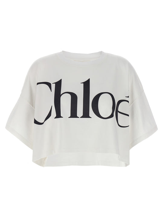 Logo Crop T-Shirt White/Black