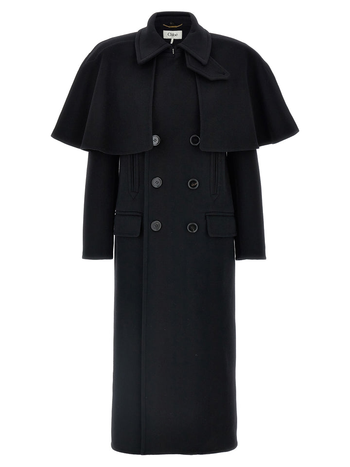 Cape Coat Coats, Trench Coats Black