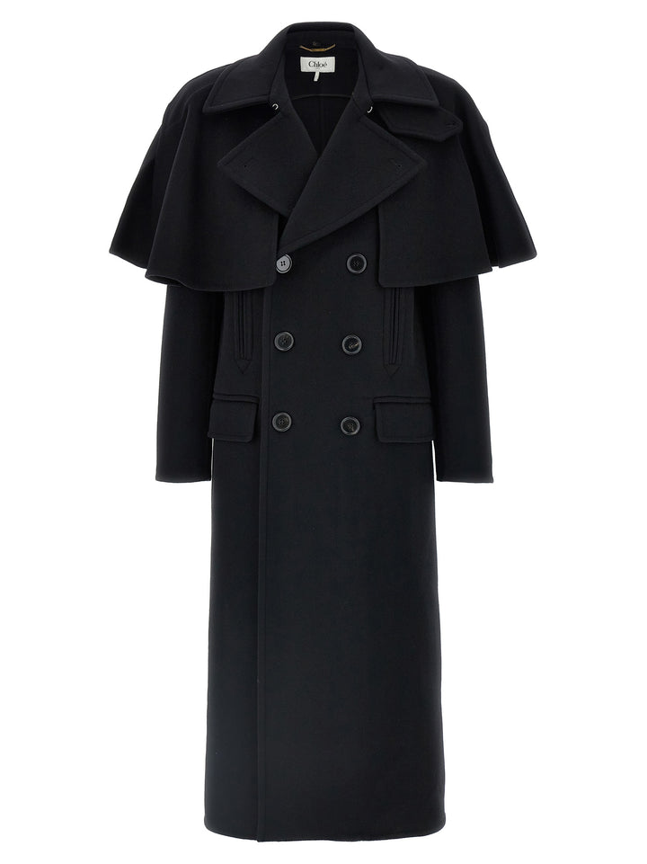 Cape Coat Coats, Trench Coats Black