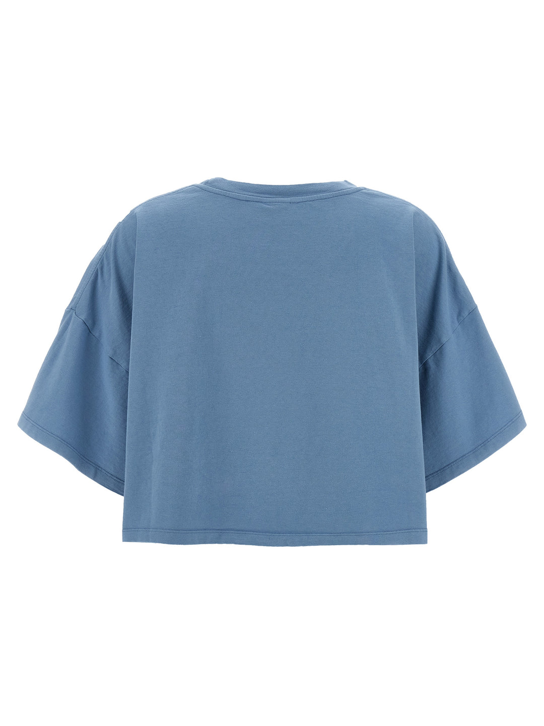 Chloé Logo Crop T-shirt - Light Blue | 1215569bd0f8d6971eb6fc3f8a18e2acb008776f