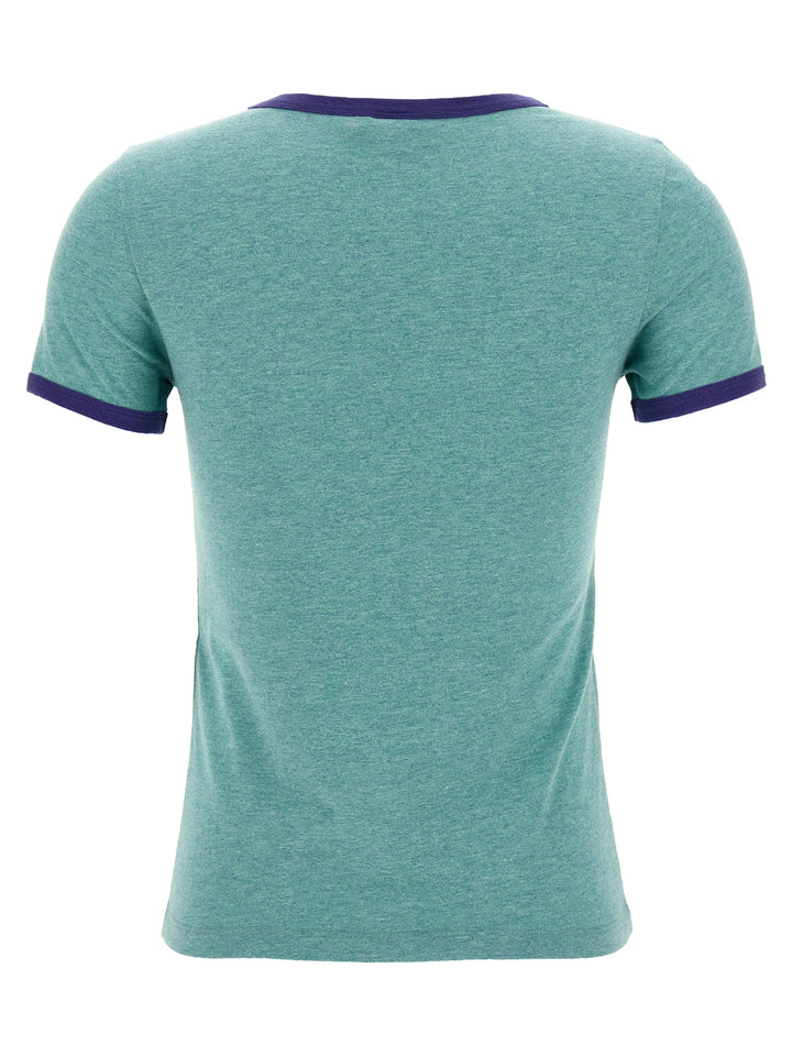 Chloé Logo Print T-shirt - Green | f0e82969346aa61cd65637fdaec9338df0135516