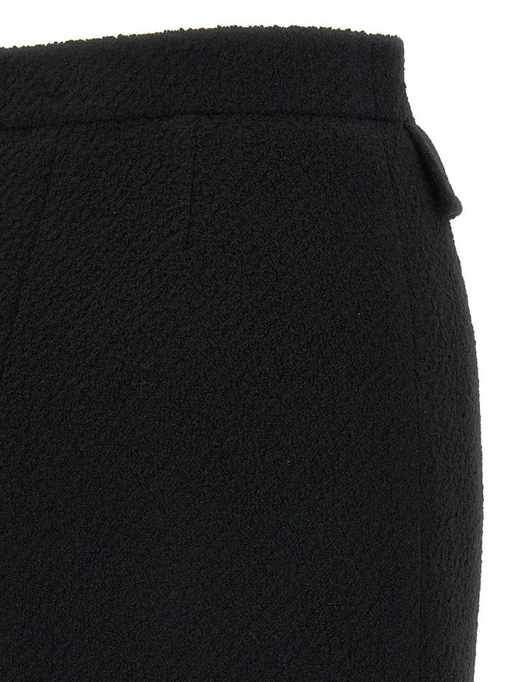 Chloé Bouclé Wool Skirt Skirts - Black | 9ced9f5347fa76b10718da817cd121583476fa1f