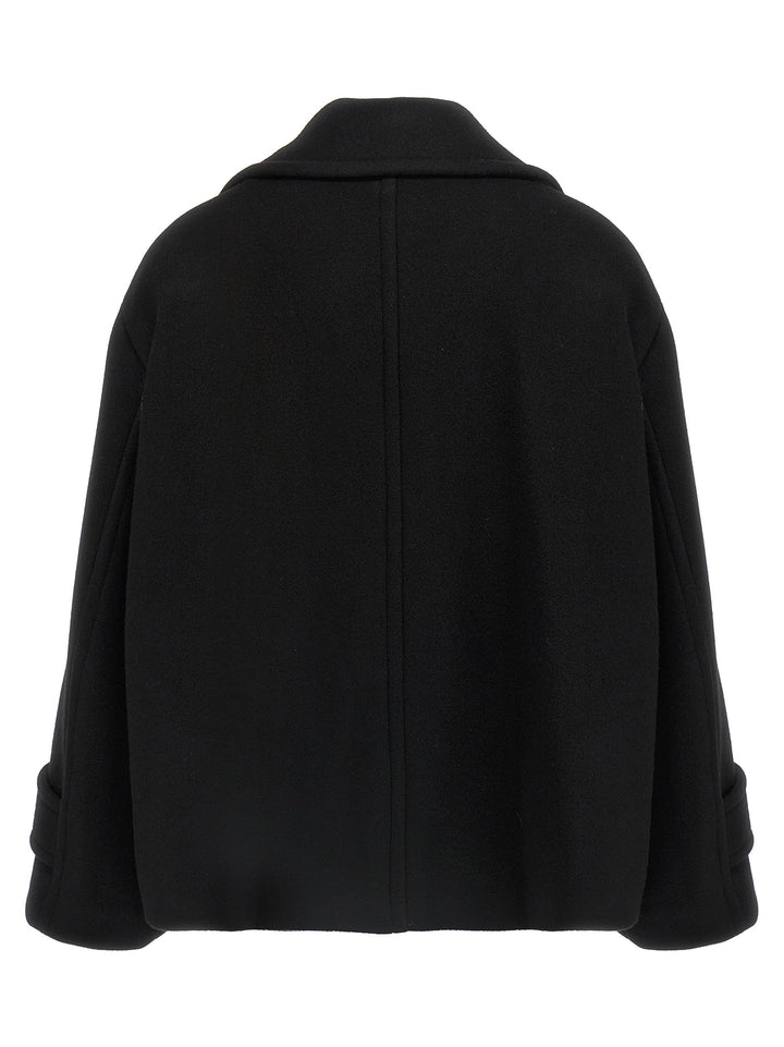 Chloé Double Breasted Wool Coat Coats and Trench Coats - Black | c3d08d869db4027149ac0163c14ecb82858e37ae
