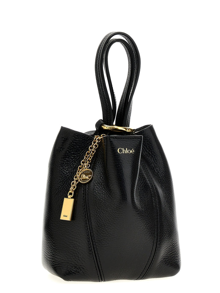 Chloé Spin Hand Bags Black