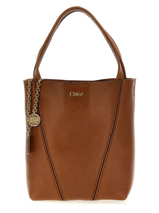 Chloé Spin Hand Bags Brown