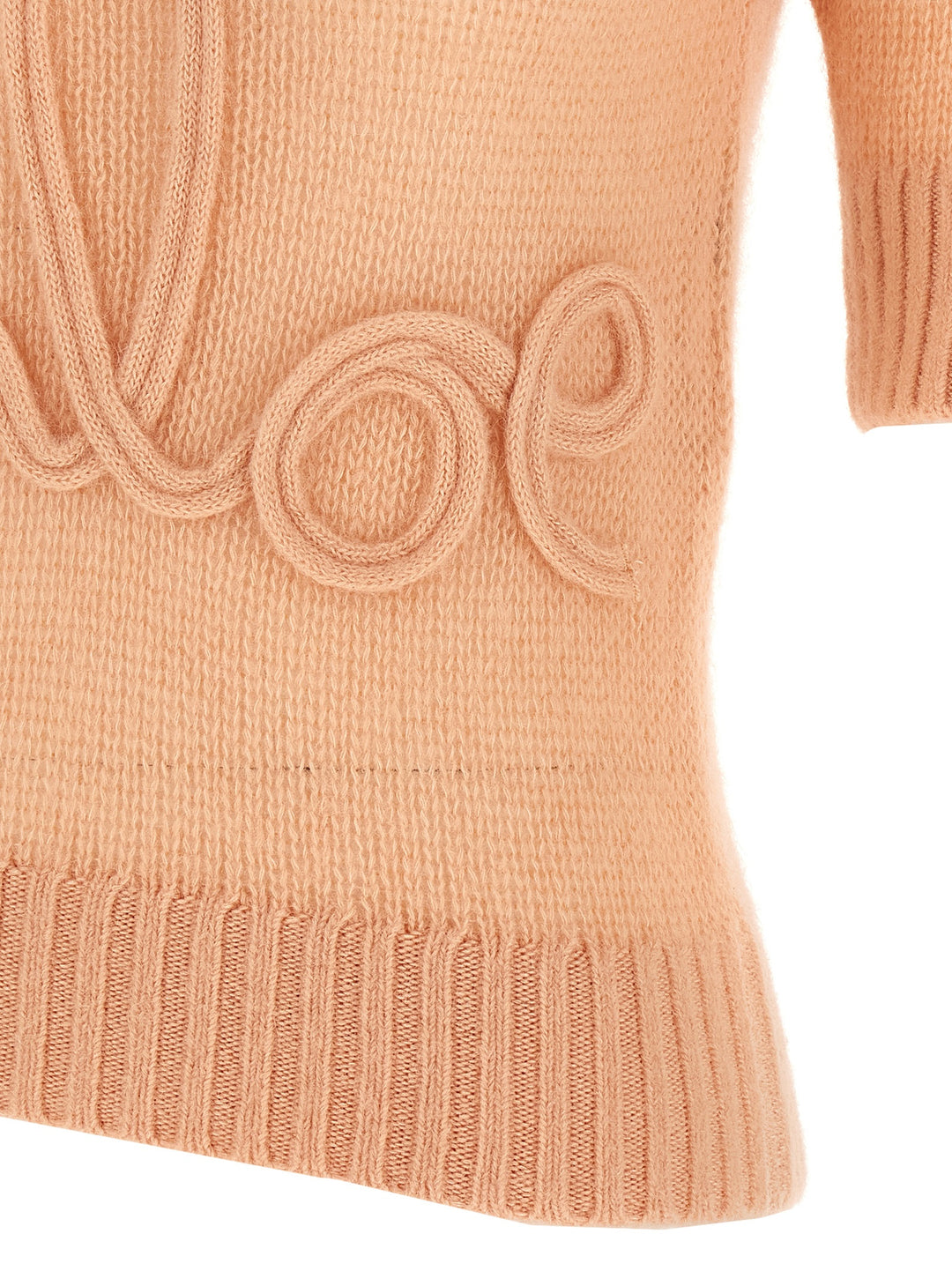 Chloé Logo Embroidery Sweater Sweaters and Cardigans - Pink | 365da83f88d073ae8acb72a7a3b50c34ef3b364e