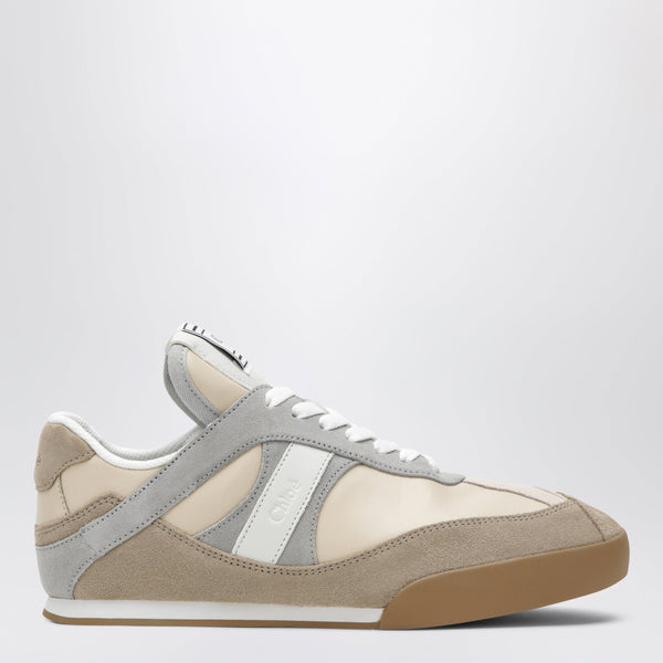 Kick Sneakers In Leather And Suede In Dove Grey