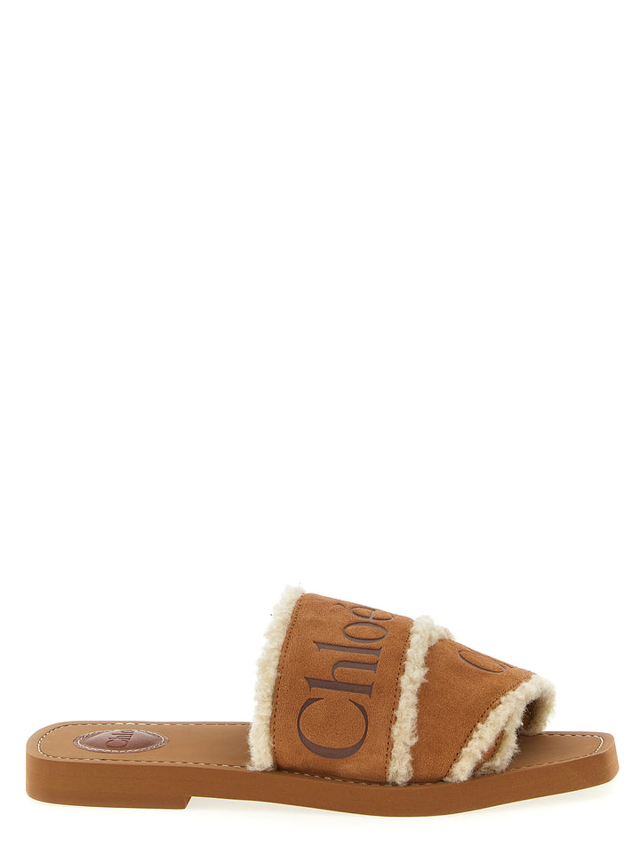 Chloé Woody Sandals - Brown | 5c67d2530b5ec696d12cc5cd640df8fe28b026ed