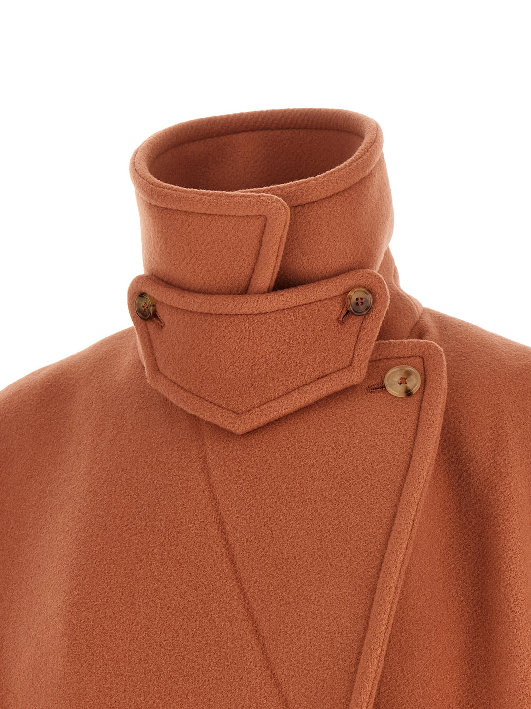 Chloé Double-Breasted Coat Puffer Jackets - Pink | f58f3a6a18dca95f9f53175cdbc30c981c8388df
