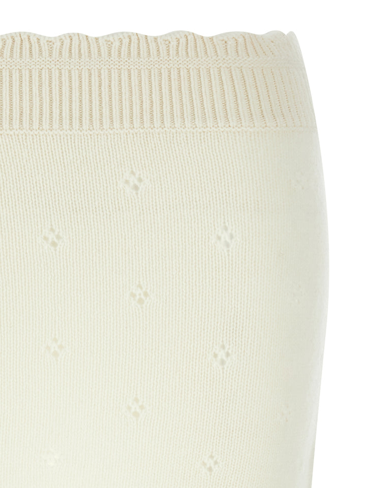 Chloé Jacquard Logo Skirt Skirts - White | 1e1edfc2e74d675b98feac1a4ac7f18b9f09b02b