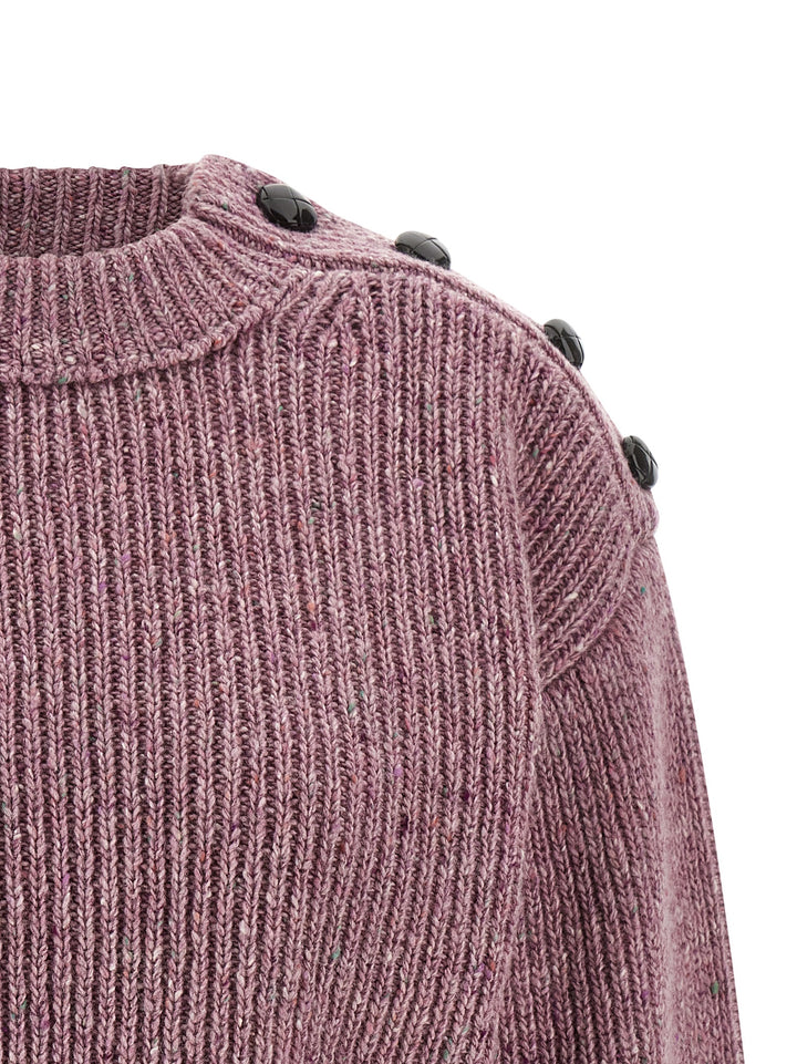 Chloé Donegal Wool Sweater Sweaters and Cardigans - Pink | 60a0e81f5c021ea77289fa85373213b1d0e011e2