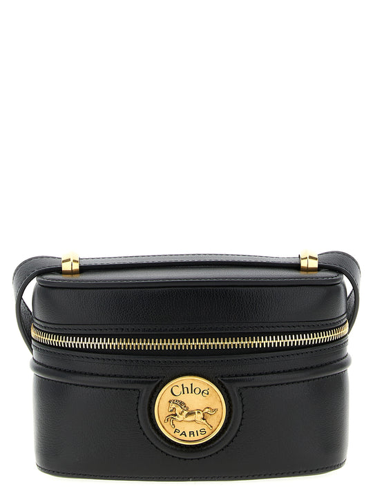Horse Medal Crossbody Bags Black
