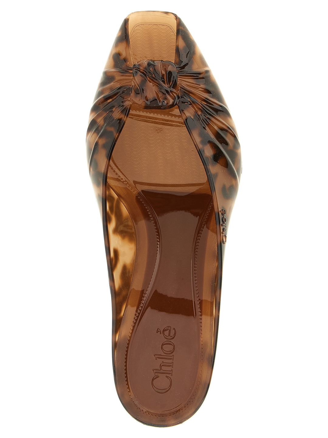 Chloé Sabot Jelly Pumps - Brown | fa04a02c2352a7ea8a406e9d1e0e72725f4cbb1e
