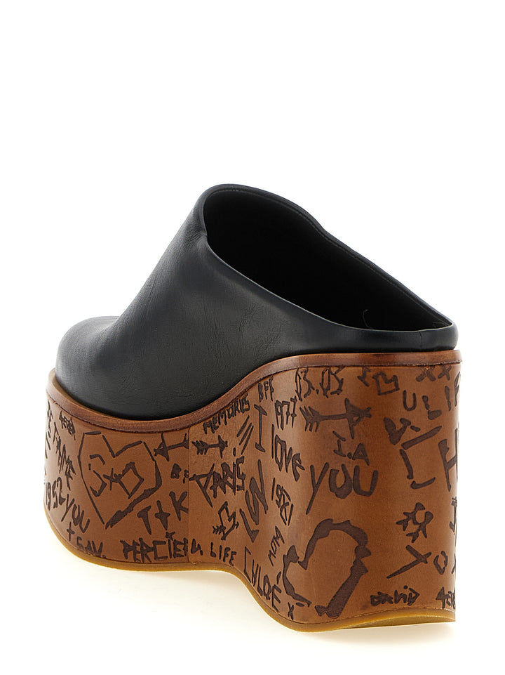 Chloé Maxime Wedges - Black | 324faff39b91f5c4d6af02edc3d0827c94c546b1