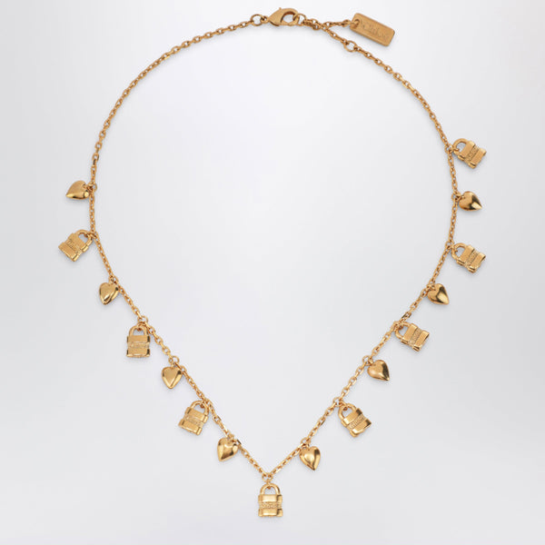Paddington Necklace With Gold-Tone Brass Charms