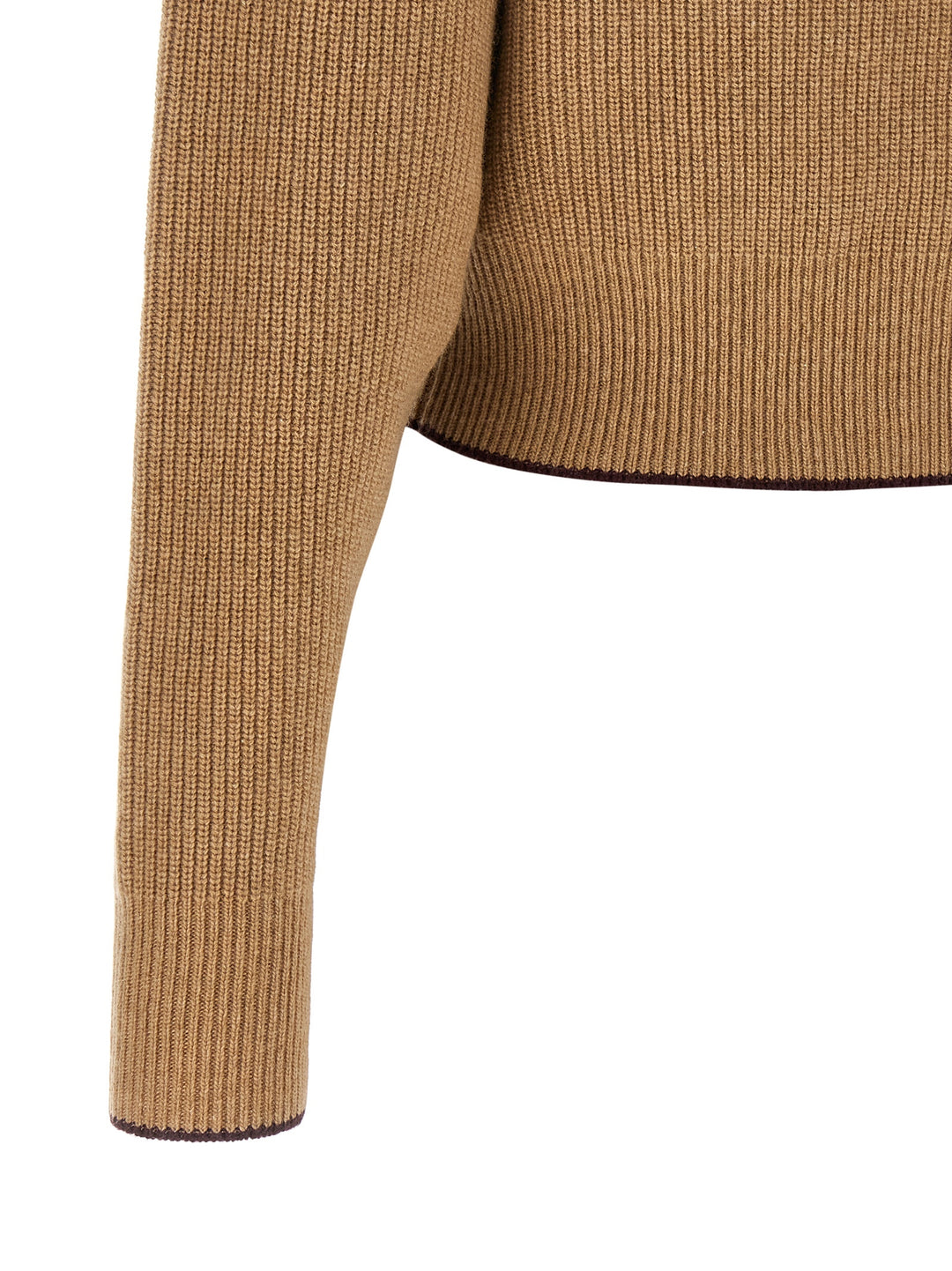 Chloé Heart Intarsia Sweater Sweaters and Cardigans - Beige | 886e86cabc277d1445eda683824e5cc49c0c5e51