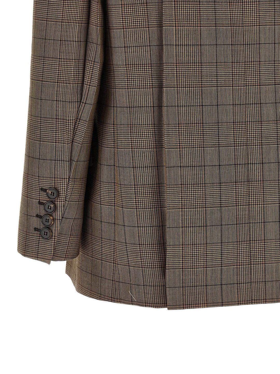 Chloé Check Double-Breasted Blazer BlazerS - Brown | cd15ddf3afcb1a3c1a7c8f158746225e165a4564