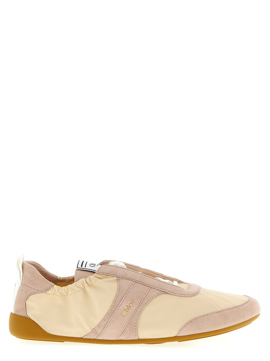 Chloé Kick Sneakers Beige