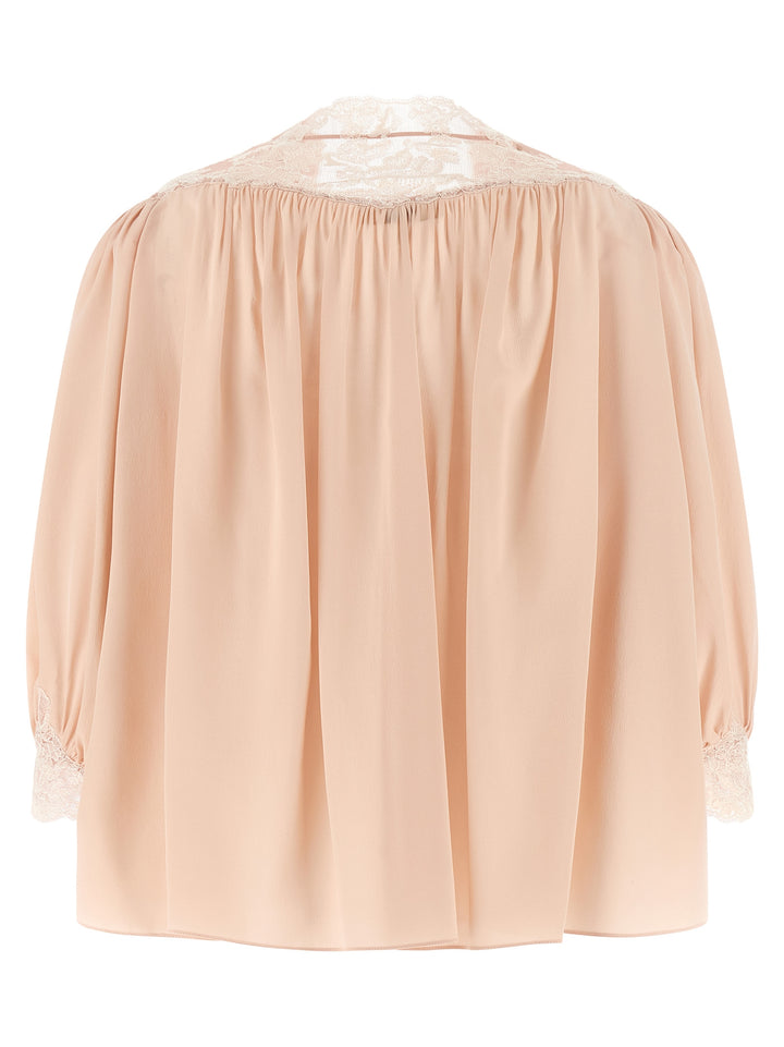 Chloé Lace Blouse Shirt and Blouse - Pink | 818bd9ce61f1f36a8fbbe62e1fab248c8fef4347