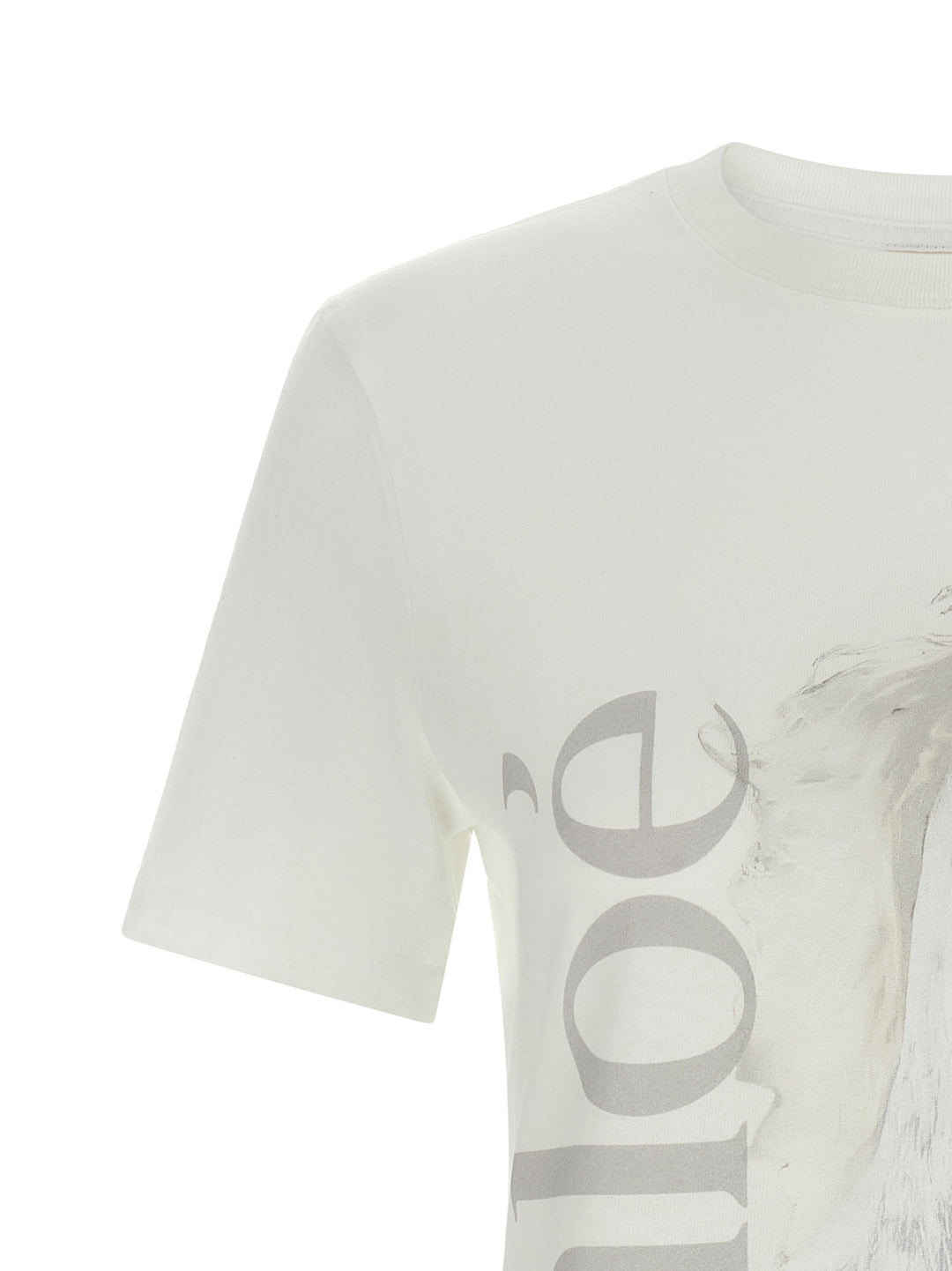 Chloé Printed T-shirt - White | b2c3d726bb816ba8c72fab7375e2809e0a726dc2