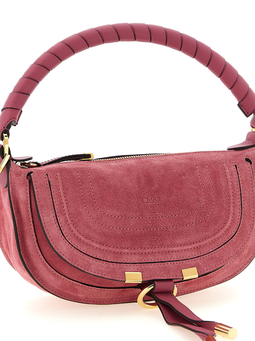Chloé Marcie Shoulder Bags - Pink | fd0c3e9d0b55c7217f7535ced0b82a08d7db8574
