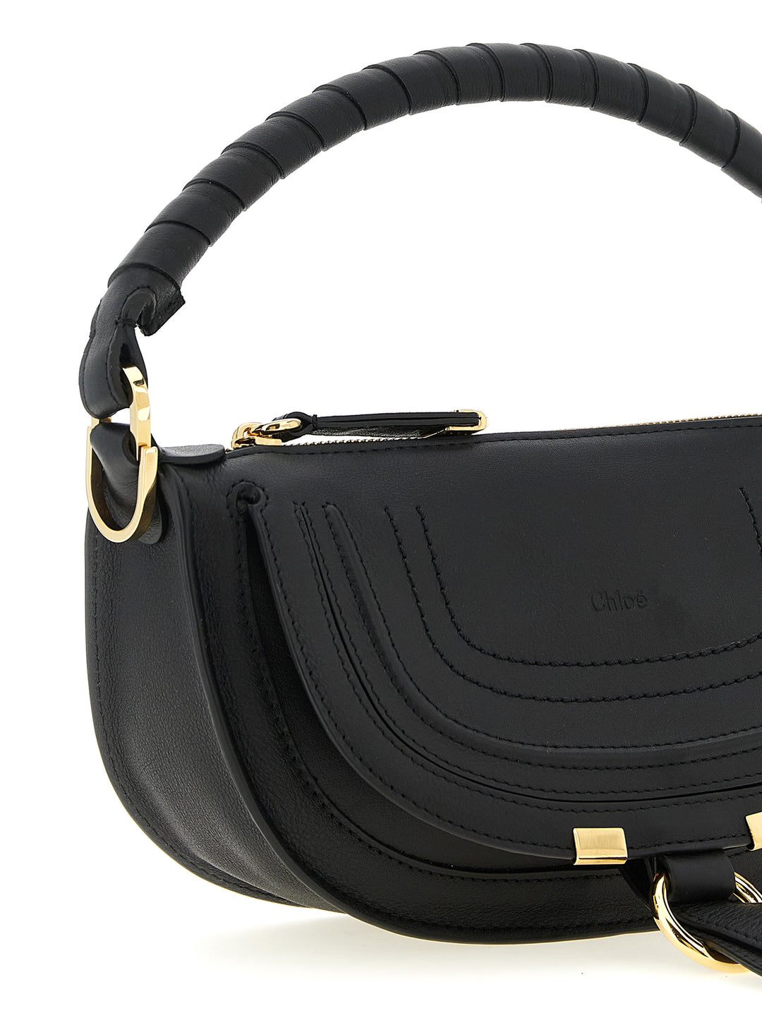 Chloé Marcie Shoulder Bags - Black | 4ef399315621951bd795af40f35beac800ac2b68