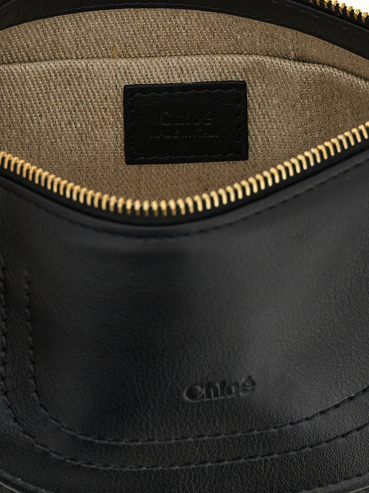 Chloé Marcie Shoulder Bags - Black | 1ab3bdefe4f98f9d7dd092094c4aa33571f13625