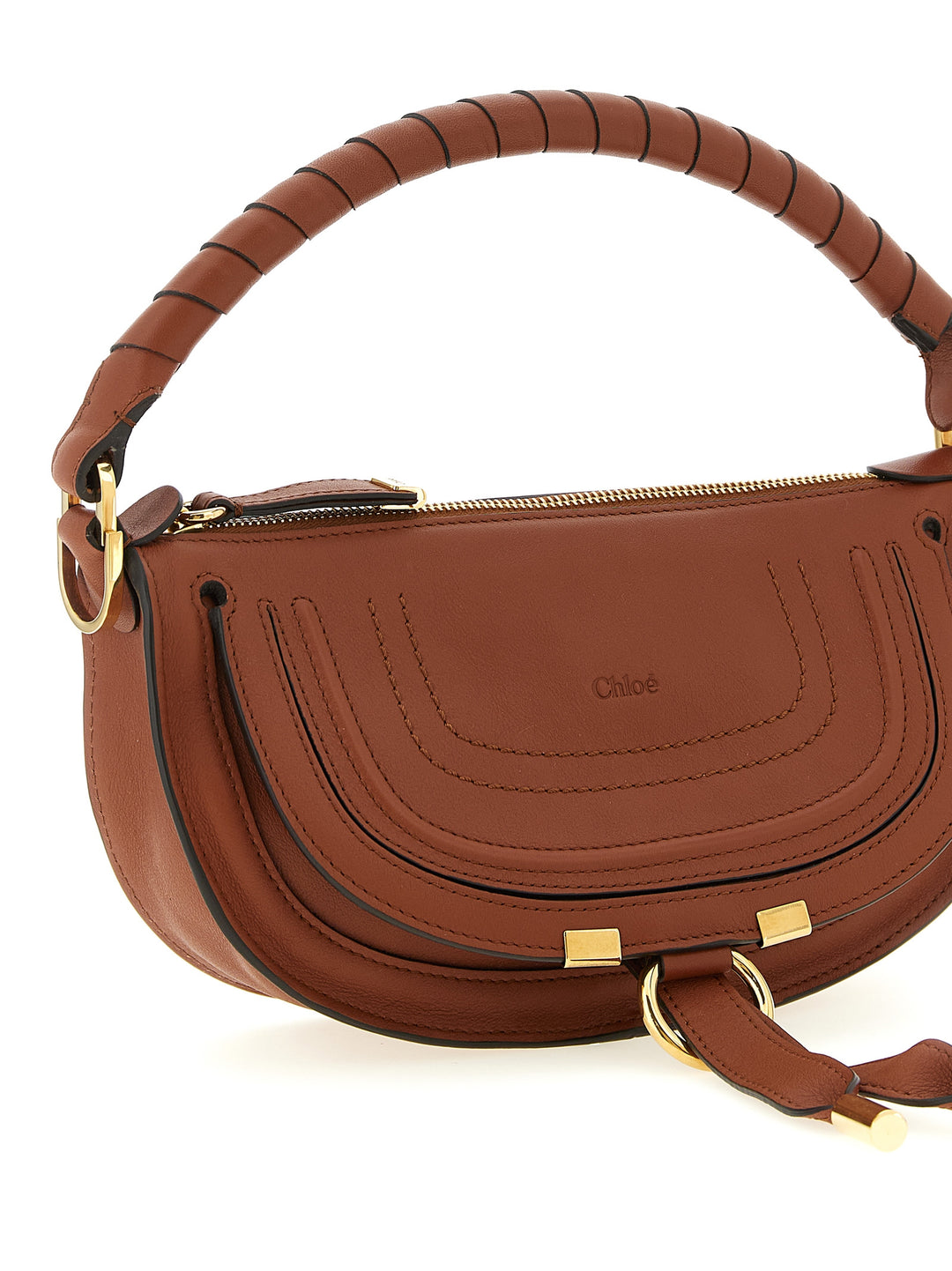 Chloé Marcie Shoulder Bags - Brown | 05028e07621314fd7da79db83fa9f4ba591cc6d7