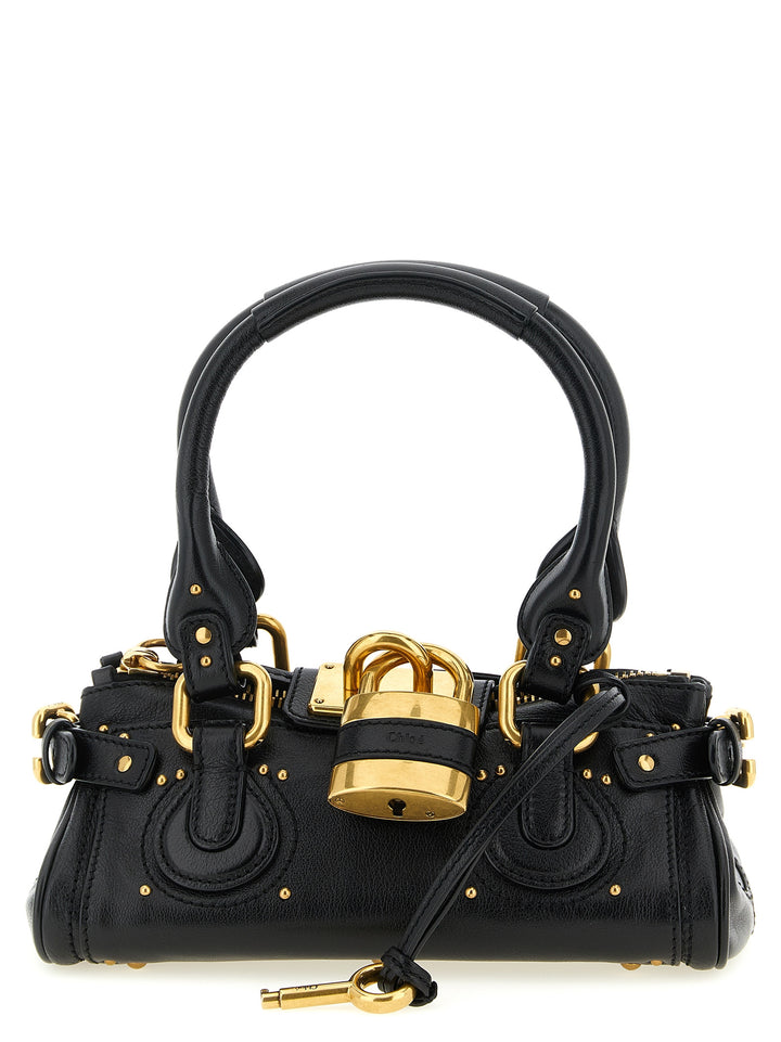 Chloé Paddington Hand Bags - Black | b9a3251c9b455dfa66274c9259498b0b512a4892