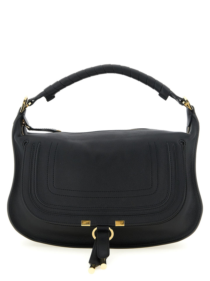 Chloé Marcie Shoulder Bags - Black | 1d3bda4654128951e1e62a59bdeab45e6bb50bcb