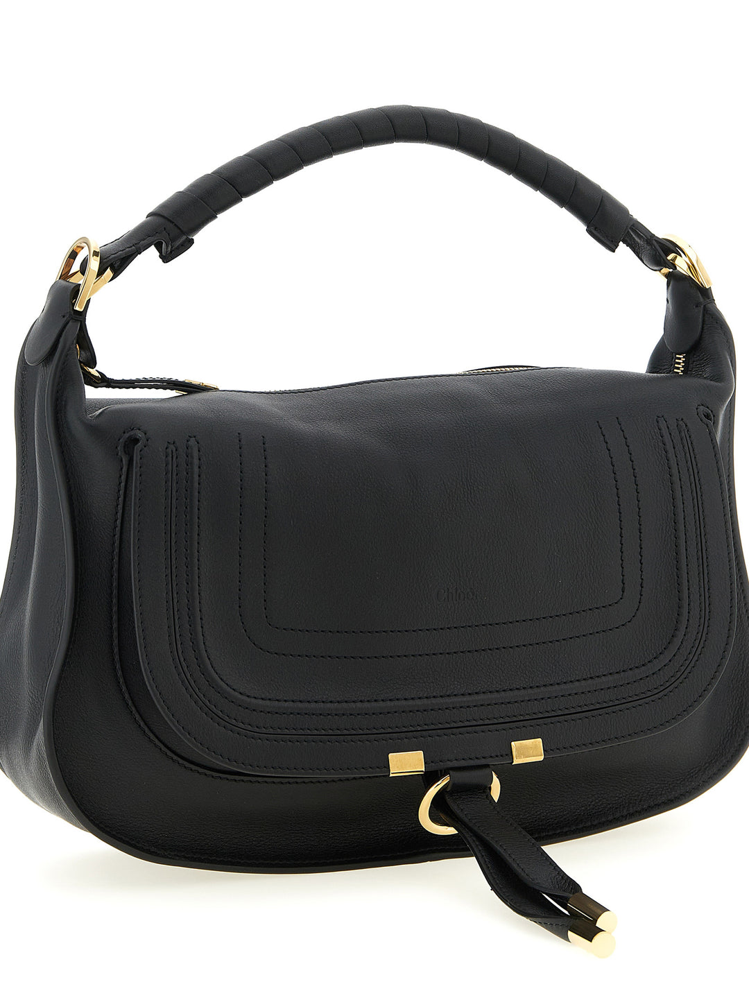 Chloé Marcie Shoulder Bags - Black | c18793871d2a62ce9cdfd711e2395eaf311db5bf